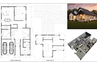 draw residential 2d floor plans for permit