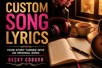 write original custom song lyrics from your story idea or emotion
