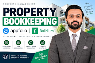 do property management bookkeeping in appfolio and buildium