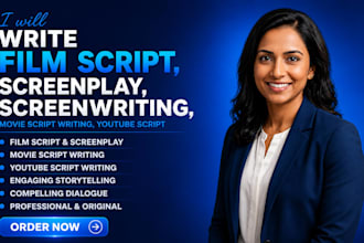 write film script, screenplay screenwriting movie script writing youtube script