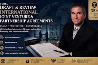 review and draft singapore joint venture and partnership agreements