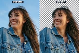 do background removal, hair masking, cut out images and photo editing