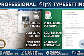 typeset your notes and equations in latex