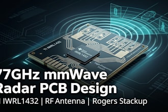 design ti iwrl1432 77ghz automotive radar pcb with rogers material stackup