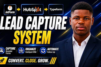 build your lead capture system with hubspot CRM, forms, and automation