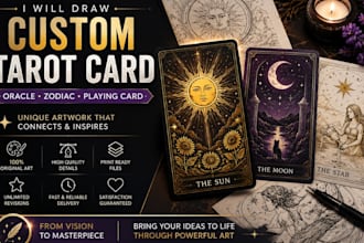 design custom tarot and oracle card