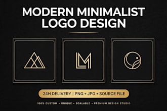 design modern minimalist luxury business logo