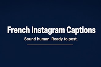 write french instagram captions that sound human
