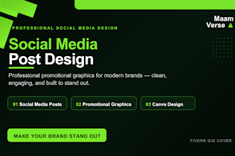 design social media posts and promotional graphics