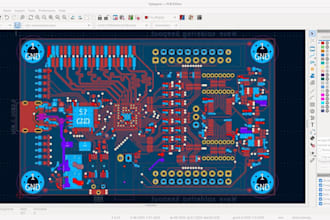 design custom pcb, schematic and pcb layout in kicad or altium