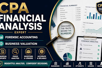 do CPA financial analysis, forensic accounting and business valuation