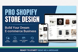 build a responsive shopify store or redesign shopify website