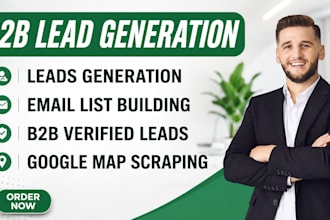 do b2b lead generation, lead scraping and prospect email list building service