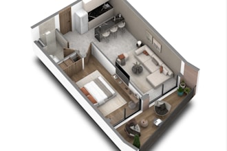 create 2d and 3d real estate floor plans