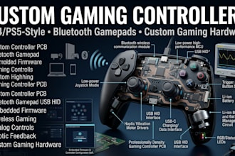 custom ps4 ps5 style controllers bluetooth gamepads and custom gaming hardware