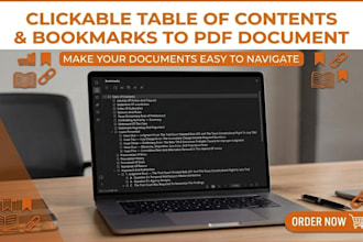 add table of contents and bookmarks to your PDF document