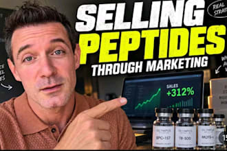 setup, manage a converting telegram peptide group for peptide marketing, peptide