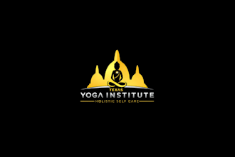 design modern gym, yoga, fitness, health or bodybuilding logo