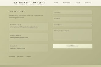 create a website that is modern, aesthetic and secure