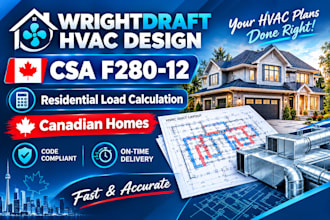 do hvac load calculation csa f280 for canada
