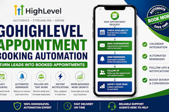 build gohighlevel appointment booking automation