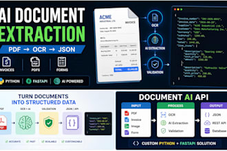 build ai document extraction for PDF invoices and forms