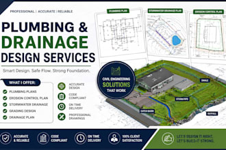 plumbing, erosion control plan, stormwater drainage, grading design, drainage