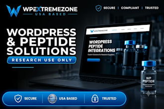 build fda compliant peptide website, research peptide, ecommerce peptide