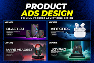 design premium product ads for social media and ecommerce