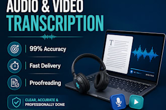 do professional audio transcription and video transcription
