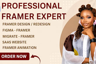 design, redesign or develop a professional framer website
