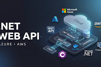 build a dot net web API with azure or AWS