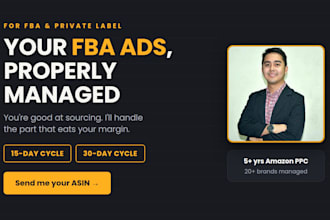be your amazon fba ppc manager for a 15 or 30 day campaign cycle
