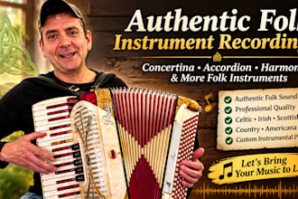 record concertina, accordion, harmonica, folk instruments