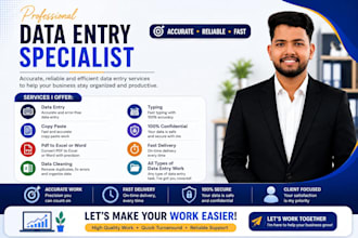 provide error free data entry, data cleaning, formating, and data conversion