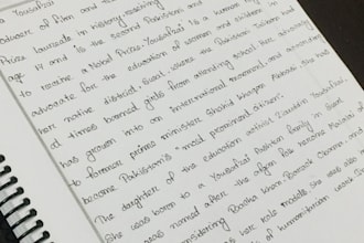 convert your text into beautiful handwritten pages