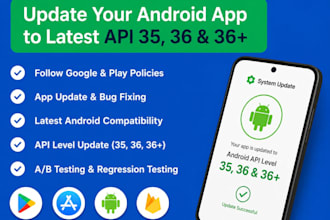update your android app to sdk 36 android 16 google play ready