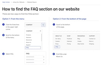 write clear knowledge base articles and how to guides