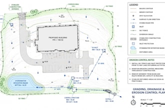be your civil engineer for grading erosion control and drainage plans