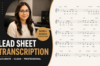 do music transcription into sheet music, midi or guitar tabs