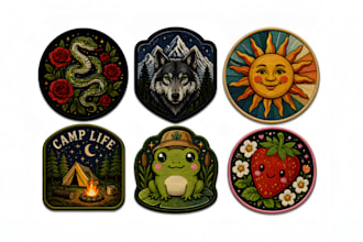 design custom embroidered patch and badge