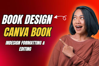 do canva book design, fix paperback formatting , document layout in indesign