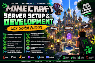 setup and develop minecraft server with custom plugins