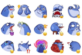 design custom telegram stickers, animated stickers and sticker packs