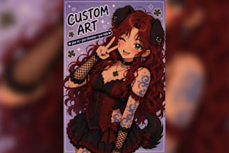 create a chibi, character art, oc art, anime art and any form of digital art