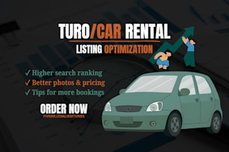 optimize your turo or car rental listing for more bookings
