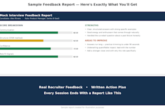 provide a mock interview and interview coaching