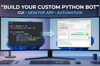 build a custom python automation bot with gui