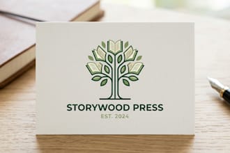 design a professional logo for your book or author brand