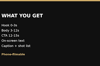 write 15s shop ad scripts for instagram reels and tiktok
